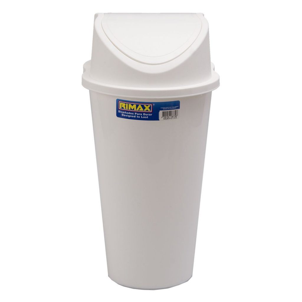 Papelera Rimax Style Tapa Vaiven 26 Cm Blanco Ferrisariatoferrisariato 3210