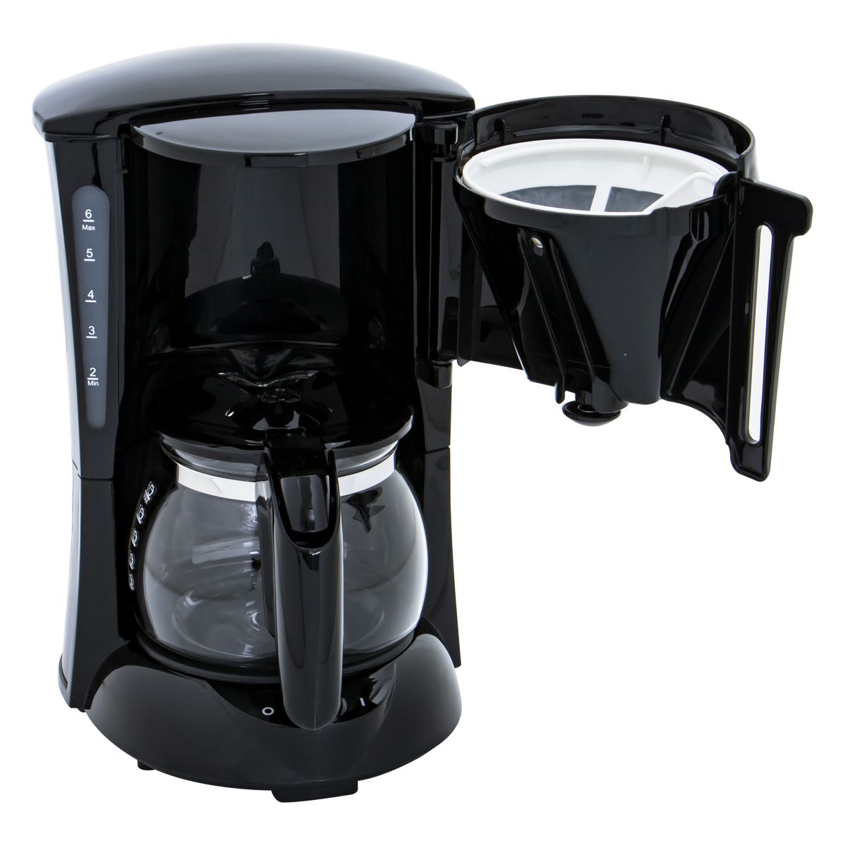  Cafetera térmica de 6 tazas: cafetera de goteo con temporizador  programable, control de fuerza de preparación, cafetera de acero inoxidable  y filtro permanente, sistema antigoteo inteligente, máquina de café  automática para
